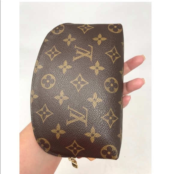 Louis Vuitton Brown Pouch Pochette Monogram Cosmetic Bag - Picture 7 of 10